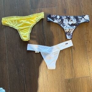 Victoria's Secret Panties Set - Yellow, Black, White